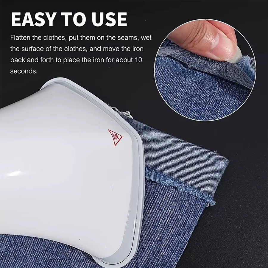Heißschmelzband zum Aufbügeln für Kleidung, Hosen und Jeans, Weiß, 63 m - Bild 4