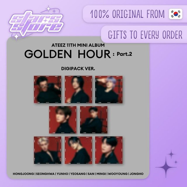 11. Mini-Album [Golden Hour : Teil.2] von ATEEZ, Digipak Ver. - Bild 1