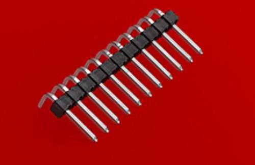 Molex Stiftleiste Standard 12-polig Schwarz mit 2,54 mm Rastermaß - Bild 1