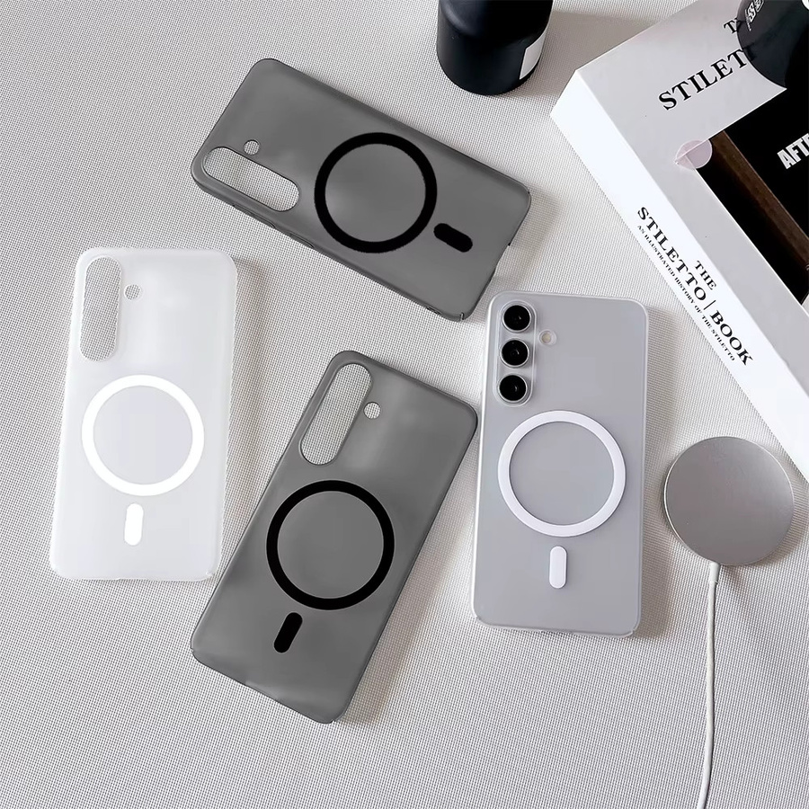 Magnetische Handyhülle in Transparent Matt für Samsung Galaxy S26 Ultra, S26 Plus, S26 Edge mit kabelloser Ladefunktion - Bild 2