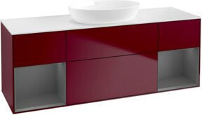 V&B Waschtischunterschrank Finion in Anthrazit mit Regal, Breite: 160 cm, Tiefe: 50,1 cm, Höhe: 50,1 cm - Bild 1