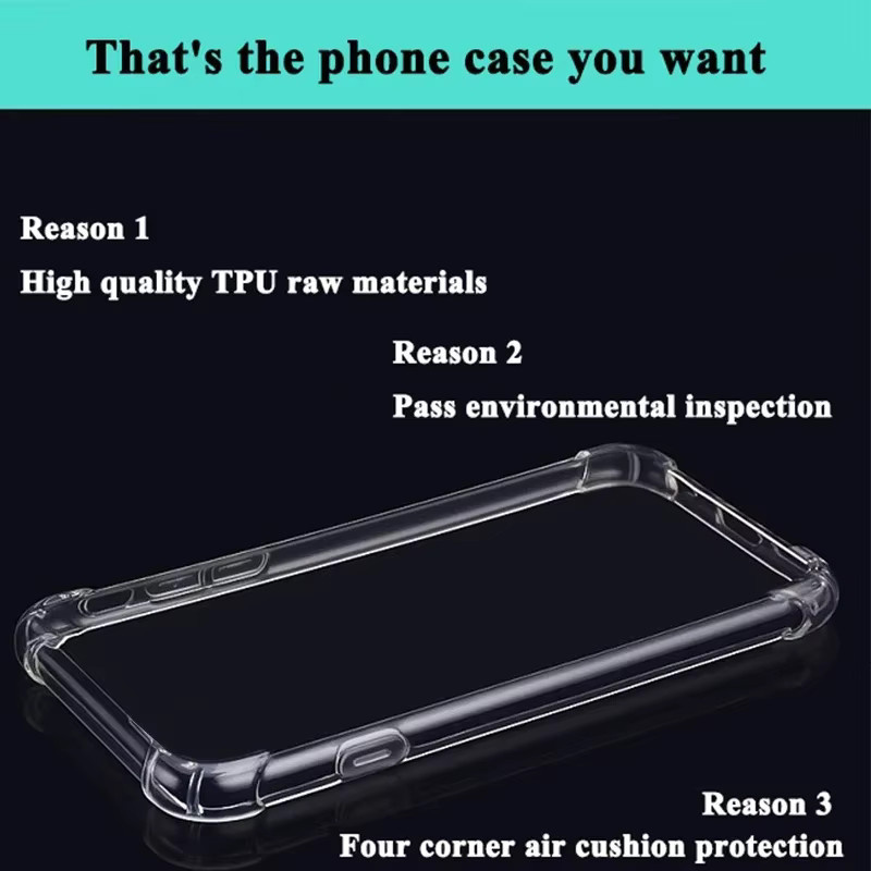 Stoßfeste Silikon Handyhülle in Transparent für Xiaomi Redmi 13C 4G und POCO C65 - Bild 3
