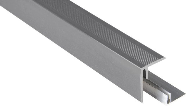 Kovalex WPC Seitenabschluss Grau B: 4,8 cm, H: 6,4 cm, L: 250 cm - Bild 1