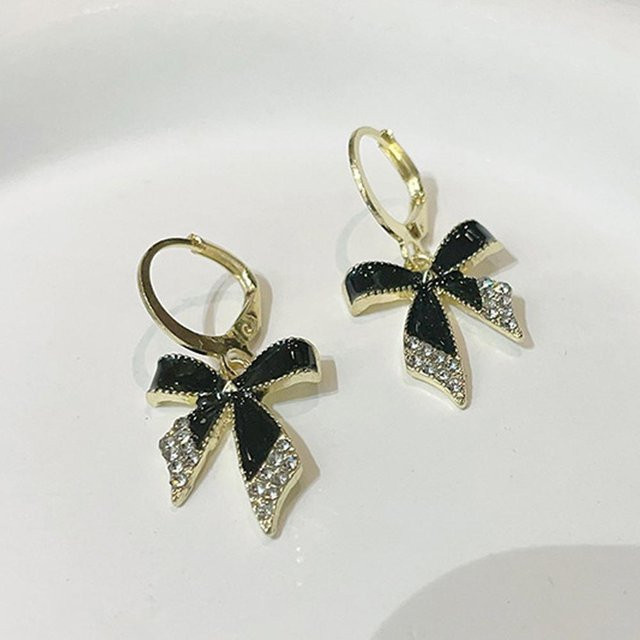 YIRAN Jewelry Hängeohrring, Emaille, Kristall, Goldene Farbe, Damen - Bild 1