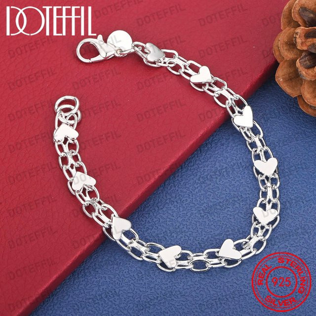 DOTEFFIL Herz-Liebesarmband, 925 Silber, Damen - Bild 1