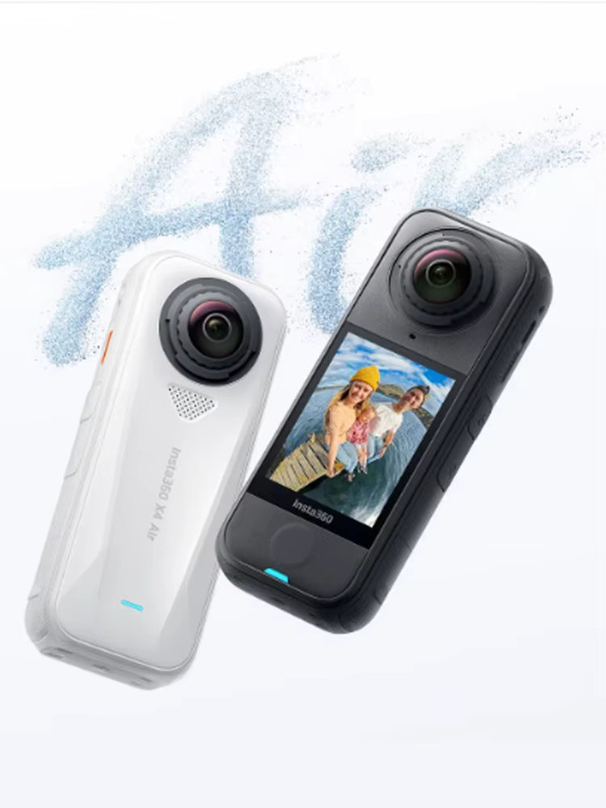 Insta360 X4 Air Action-Kamera in Weiß mit 8K-360-Grad-Video und unsichtbarem Selfie-Stick-Effekt - Bild 7