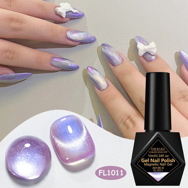 Four Lily Aurora Cat Magnetic Gel Nagellack, 10 ml, Schimmernd - Bild 1