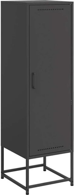 vidaXL Highboard in Schwarz aus Stahl im Industrie-Stil, B/T/H: 36 x 39 x 123 cm - Bild 1