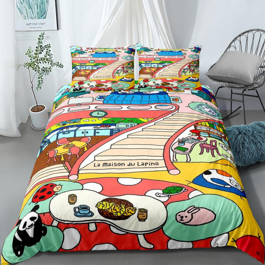 Babar Und Zephir Bettwäscheset Multicolor, 3-teilig, B/H: 140 x 210 cm - Bild 1