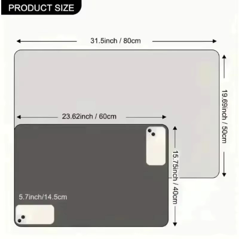 VIKAMA Saugfähige Bodenmatte, rutschfester und schnelltrocknender Läufer für Badezimmer und Küche, maschinenwaschbarer Teppich mit Grafikdesign, B/T: 60 x 40 cm - Bild 3