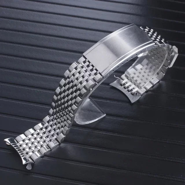 Uhrenarmband Edelstahl, Perle, für Omega Seamaster, 18 mm, 19 mm, 20 mm - Bild 1