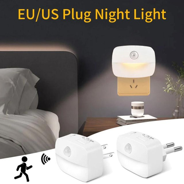 GGBEE LED Nachtlicht mit Bewegungssensor als Wandleuchte in Weiß für Flur, Treppe, Küche und Schlafzimmer - Bild 1