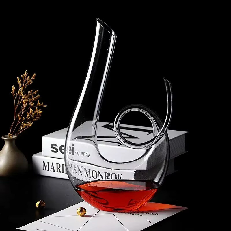 Personalisiertes Kristallglas Dekanter-Set für Rotwein, transparent, 1,5 l - Bild 2