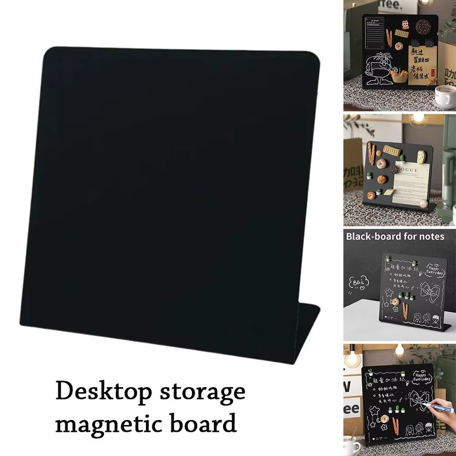 Magnetische Metall-Desktop-Nachrichtentafel für Büro und Schule in Schwarz oder Weiß - Bild 2