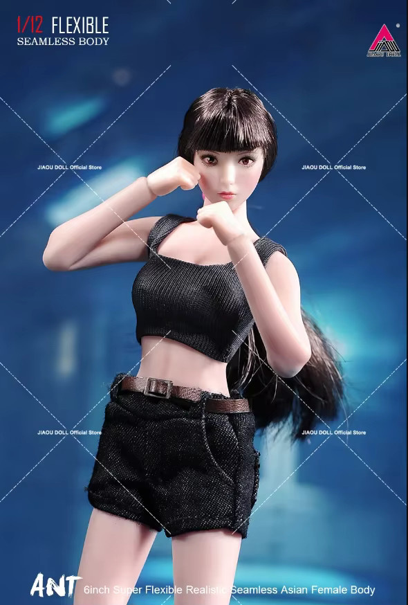 JIAOU DOLL Actionfigur, weiblicher Körper, Suntan, Maßstab 1:12 - Bild 2