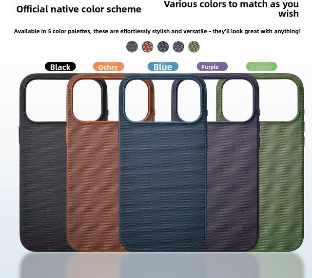 Apple iPhone 17 Pro Max Air Handyhülle mit magnetischer Webstruktur und Kamerasteuerung in Grün - Bild 1
