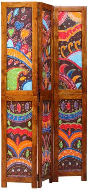 Vidaxl Raumteiler Bohemian aus Akazie Massivholz, Braun, B/H: 105 x 180 cm - Bild 1