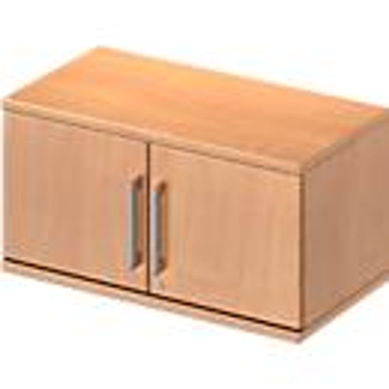 Schäfer Shop Genius Aufsatz-Flügeltürenschrank TETRIS WOOD mit 1 Tür in Buche-Dekor, Breite: 80 cm - Bild 2