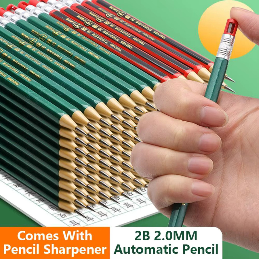 Automatischer Druckbleistift 2,0 mm mit 2B Mine für Skizzen und Zeichnungen - Bild 4