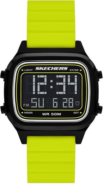 Skechers Digitaluhr, Kunststoff, Schwarz, Herren - Bild 1