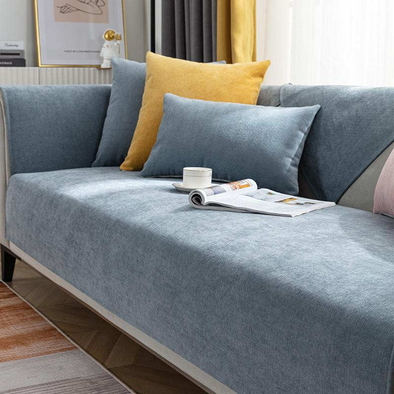 BC-Warm Home Sofa Kissenbezug aus Chenille, wasserdicht und kratzfest, rutschfest, Farbe: Kaffeebraun, B x B: 70 x 70 cm - Bild 1