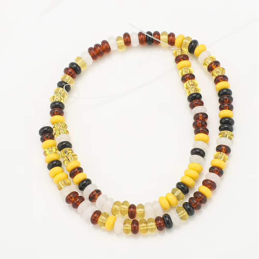 ZHUBI Glas-Radperlen, Mehrfarbig, 3x6mm, Unisex - Bild 2