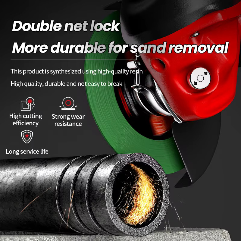 DLEWREOX Metall-Trennscheibe mit doppeltem Mesh, ultradünn, Durchmesser: 107 mm - Bild 3