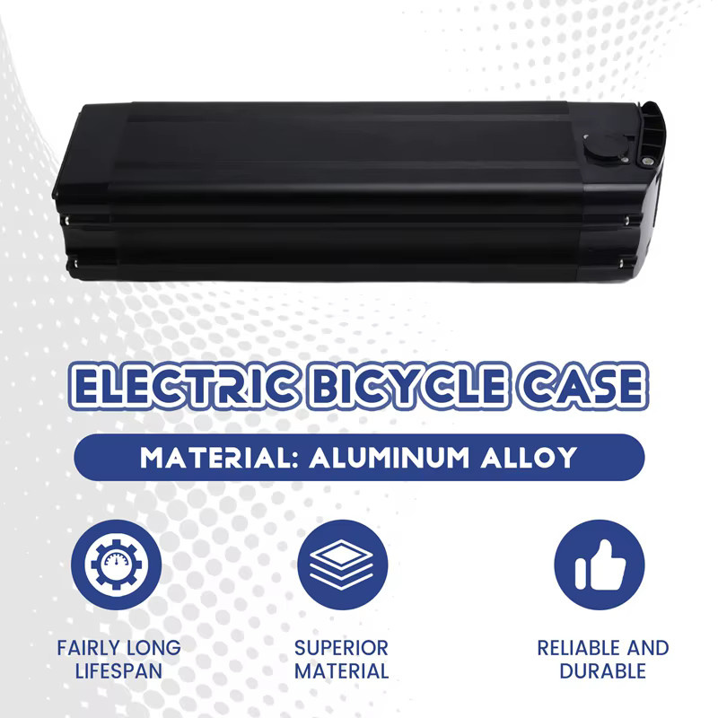 Aluminium E-Bike Batteriegehäuse für 48 V 18650 Akkus in Silber - Bild 3