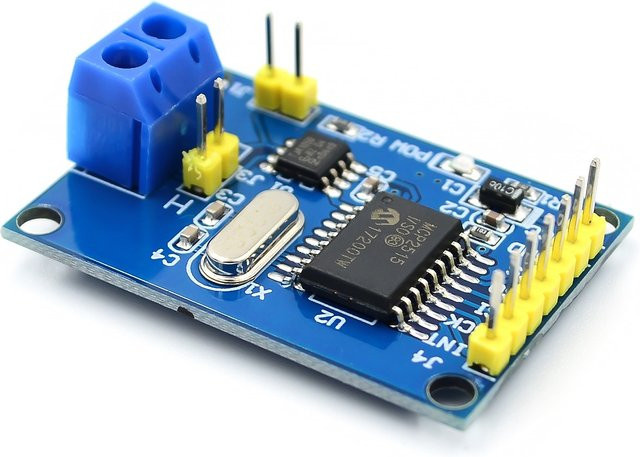 MCP2515 CAN Bus Modul mit TJA1050 Empfänger und SPI Schnittstelle für 51 MCU ARM Controller in Blau - Bild 1