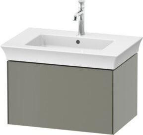 Duravit Waschtischunterschrank ohne Aufsatz White Tulip in Steingrau s-matt, B: 68,4 cm, H: 41 cm, T: 45,8 cm - Bild 1
