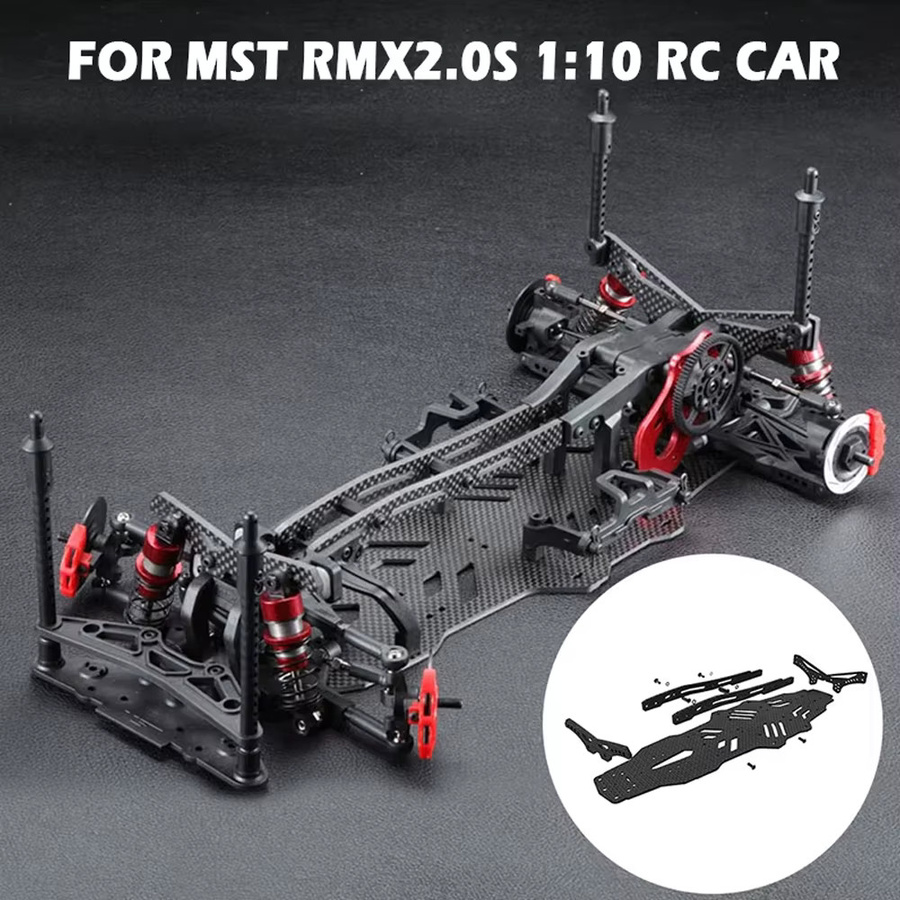 MST RMX Drift RC Auto Upgrade Kit, Carbon Faser, Schwarz - Bild 2