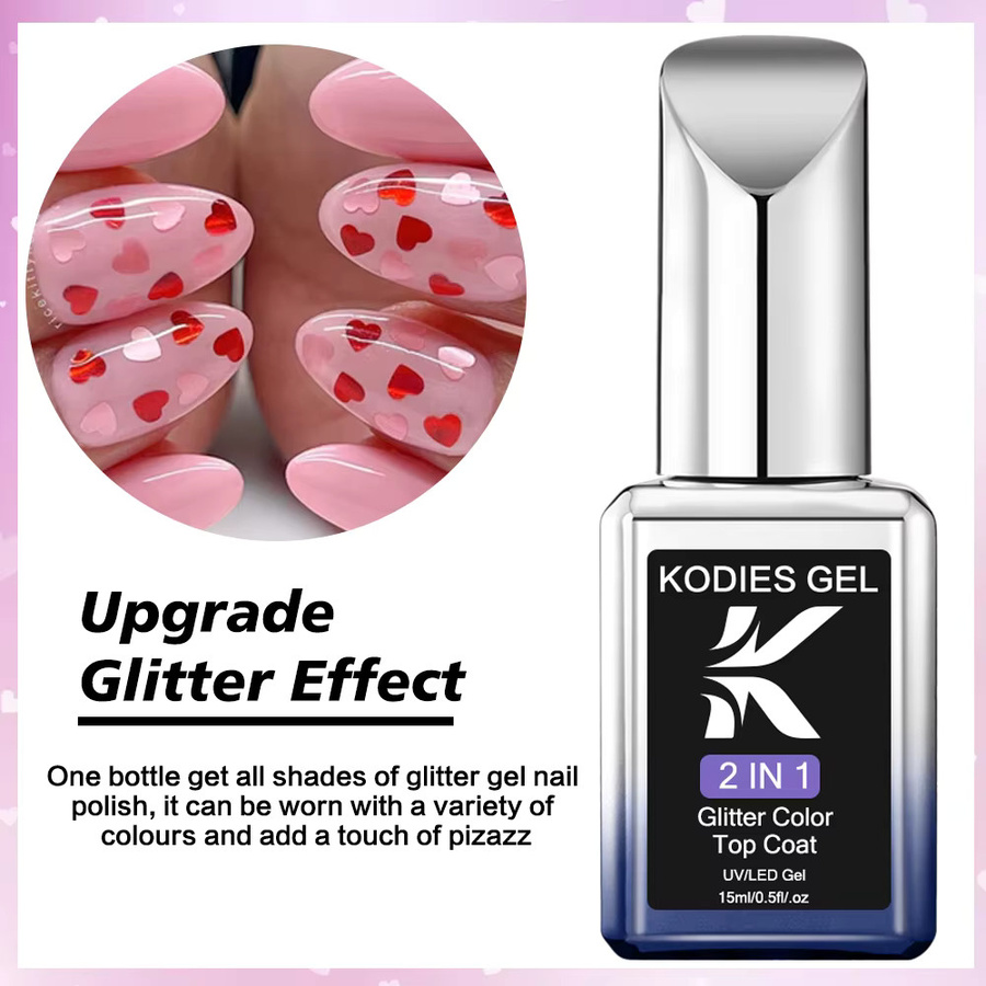 Kodies Nagelgel, rosa, Glänzend - Bild 3