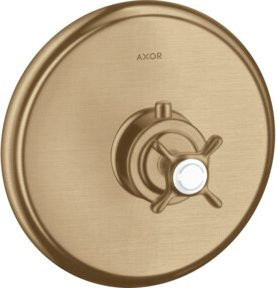 Hansgrohe Axor Montreux Fertigmontageset UP-THM mit Thermostat und Kreuzgriff in Brushed Bronze - Bild 1