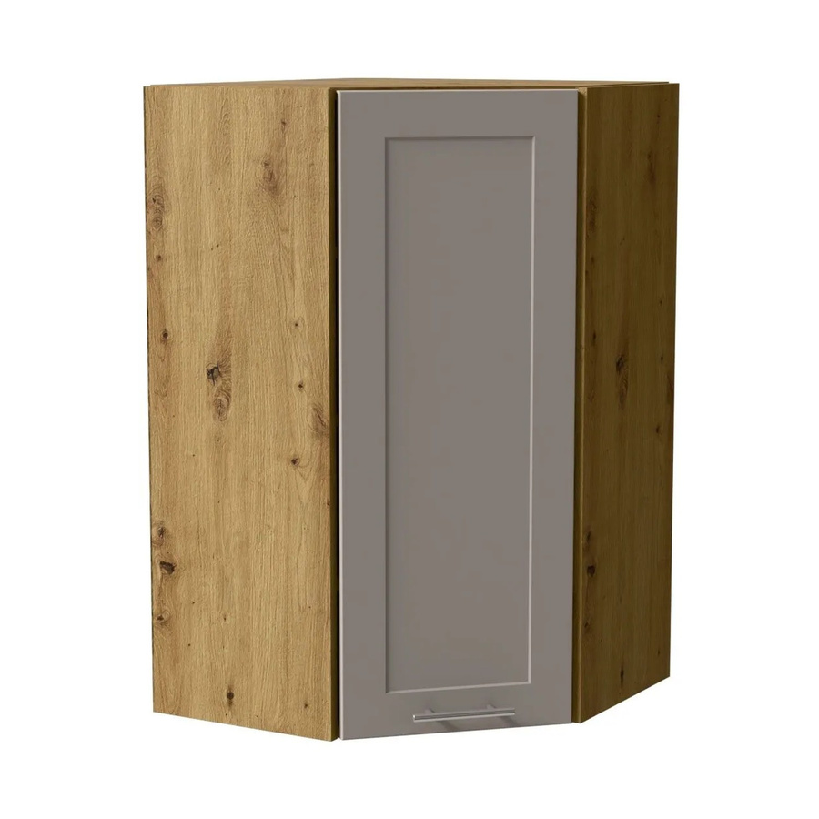 Feldmann-Wohnen Hängeschrank Oslo W4/10/60 in Eiche Artisan und Kaschmir Matt Beige, B/T/H: 60 x 60 x 96 cm - Bild 2