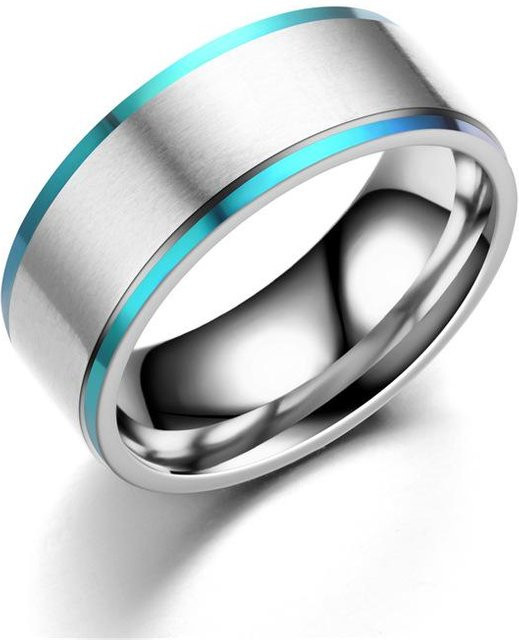 YIRAN Jewelry Ring, Edelstahl, bunt, Unisex - Bild 1