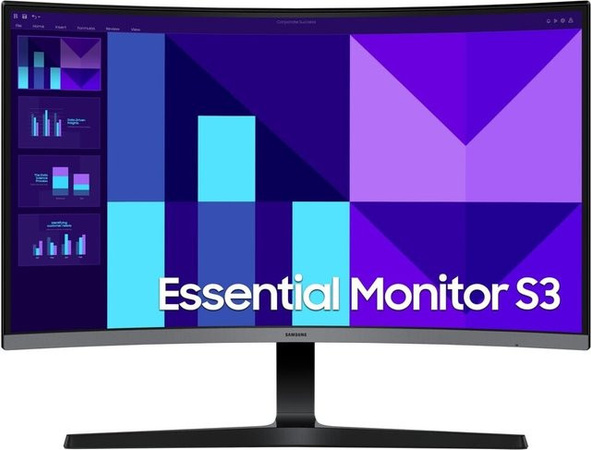 Samsung Essential S3 S27D390GAU Curved Monitor, 27 Zoll, Full HD, 100Hz, VA-Panel, Schwarz