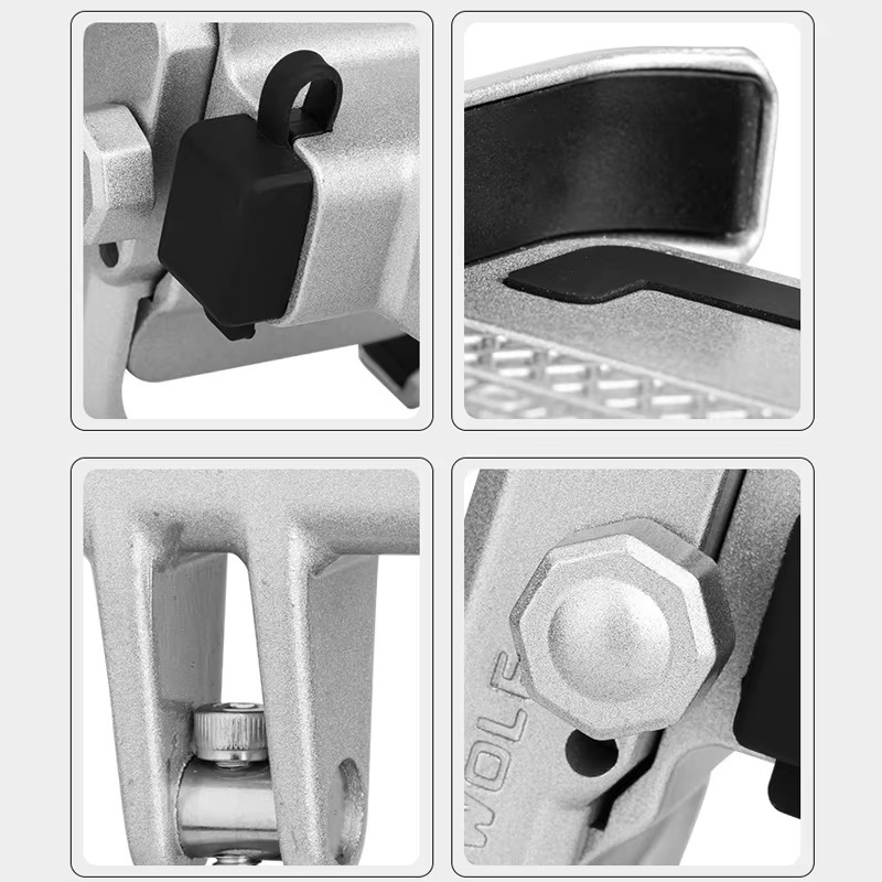 Universal Fahrrad und Motorrad Lenker Handyhalterung aus Aluminium Legierung in Silber für iPhone, Xiaomi und Samsung - Bild 5