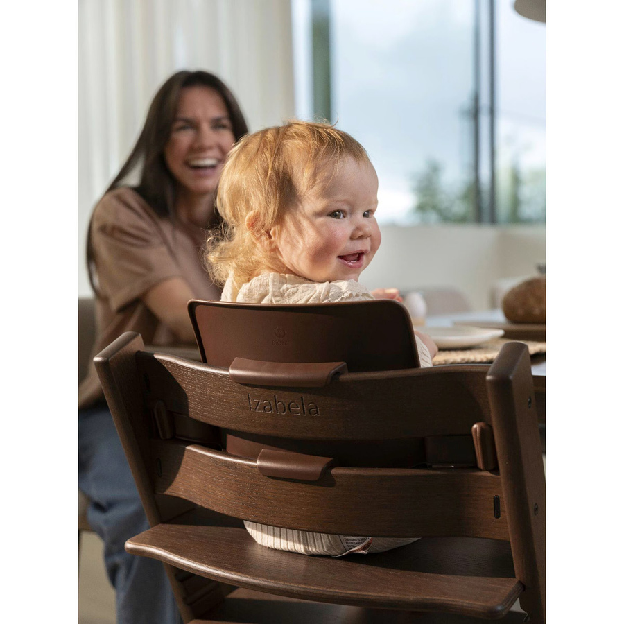 Stokke Tripp Trapp Treppenhochstuhl aus Eiche in Braun inkl. Baby Set - Bild 2