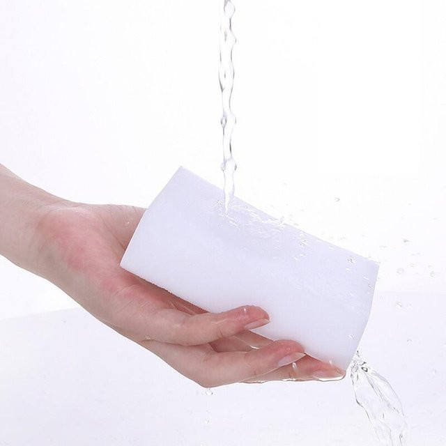 YiLi-Studio Magische Melaminschwämme Reiniger Set in Weiß, B/H/T: 10 x 6 x 2 cm, 100 Stück - Bild 1