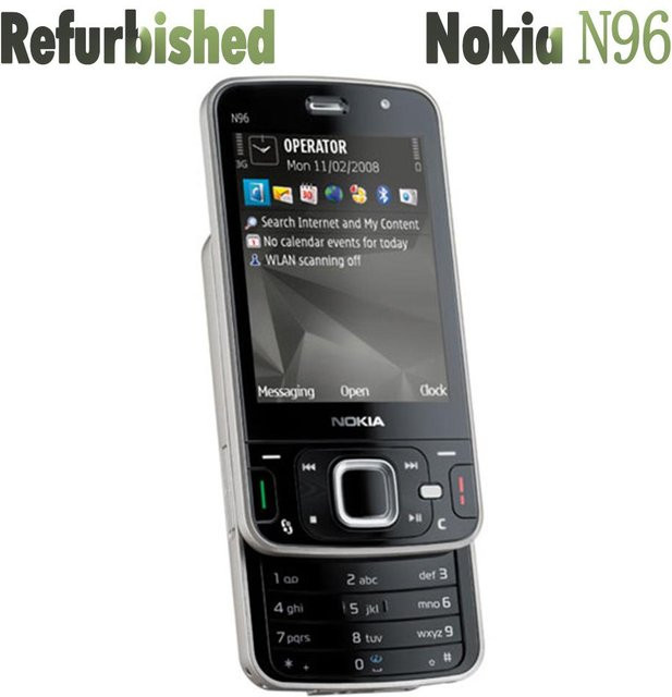 Nokia N96 Mobiltelefon Refurbished Schwarz mit 1 SIM Card - Bild 1