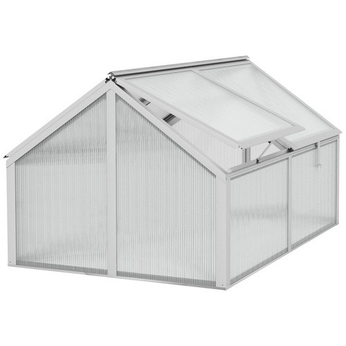 VITAVIA Frühbeet Zola aus Zincalume Alu eloxiert in Silber, B/T/H: 124,3 x 89 x 71,3 cm - Bild 2