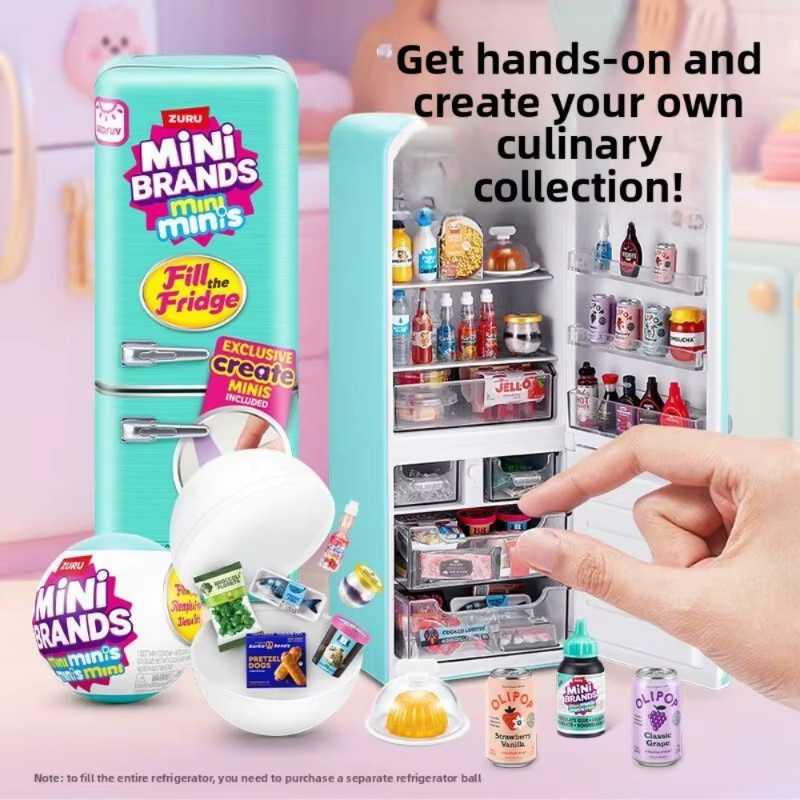 ZURU Mini-Kühlschrank-Set Mystery Box als Überraschungs-Blindbox und Puppenhaus-Zubehör in Multicolor - Bild 2