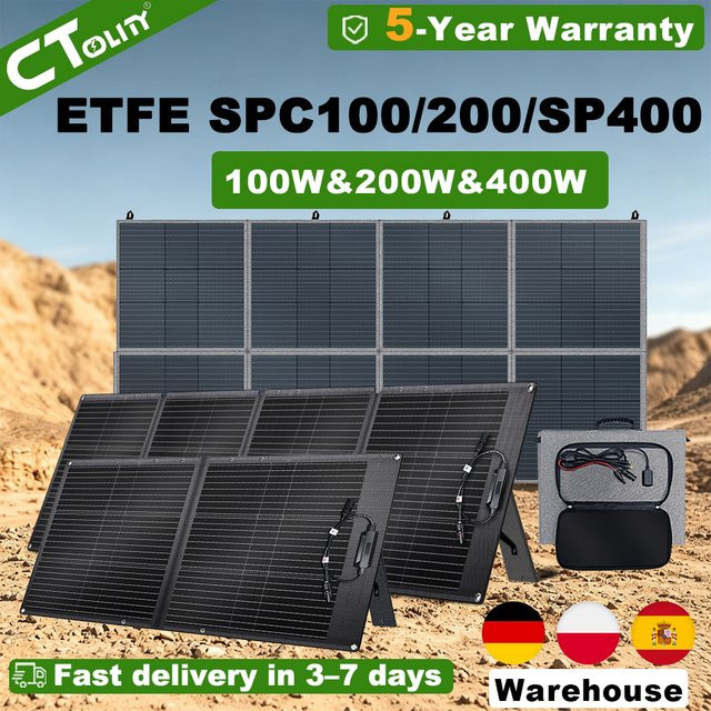 CTOLITY Faltbares ETFE Solarpanel Tragbares Solarladegerät für Solargenerator Camping Wohnmobil und Autarkes Leben - Bild 1