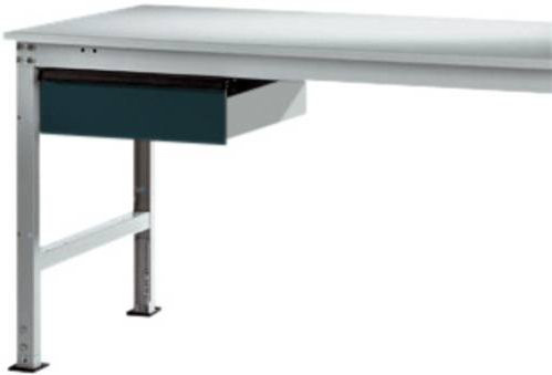 Manuflex LZ4173.7016 ESD-Einzelschubfach in Anthrazit RAL 7016 mit Schloss, B/T/H: 42,5 x 55,0 x 13,5 cm - Bild 1