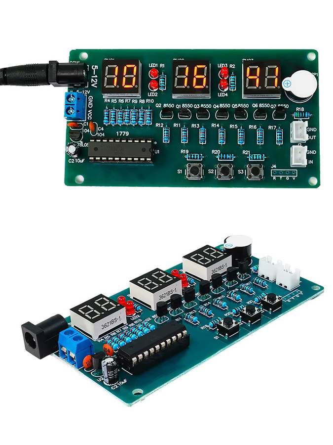Aideepen DIY-Elektronik-Kit mit 6-stelligem roten Digitaldisplay und 51 Mikrocontroller für DC 5–12 V - Bild 6