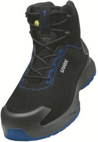 Uvex Arbeitssicherheitsschuhe x-craft S2 in Schwarz Blau Größe 52 Weite 14 - Bild 1