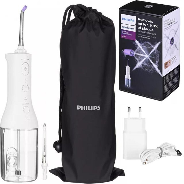 Philips Sonicare Cordless Power Flosser 3000 HX3826/31 Munddusche Weiß - Bild 3