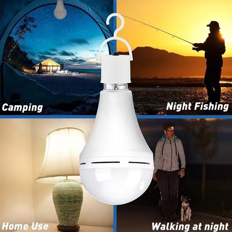 LINYILIGHT LED Notfall Camping Lampe, tragbare wasserdichte Zeltleuchte mit Haken und Touch-Bedienung, weiß - Bild 6