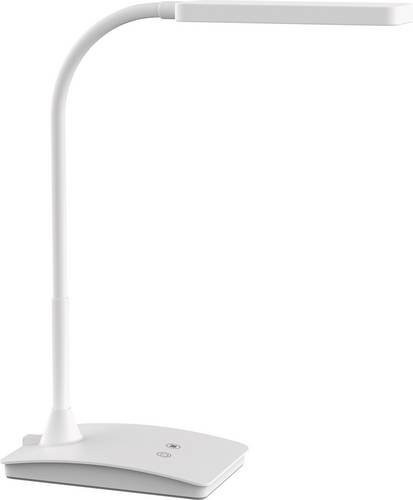 MAUL pearly colour vario LED-Schreibtischleuchte in Weiß mit Touch-Dimmer, 6 W und 320 lm, drehbar und neigbar - Bild 1