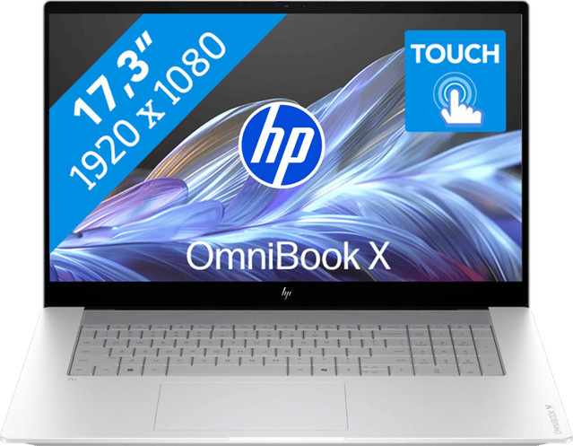 HP OmniBook X NG AI PC 17-de0070ngx in Weiß mit 17,3 Zoll Display, Intel Core Ultra 7, 16GB RAM und 1 TB SSD - Bild 1